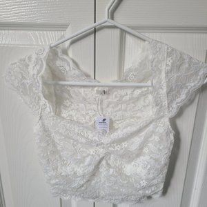 Lace crop top
